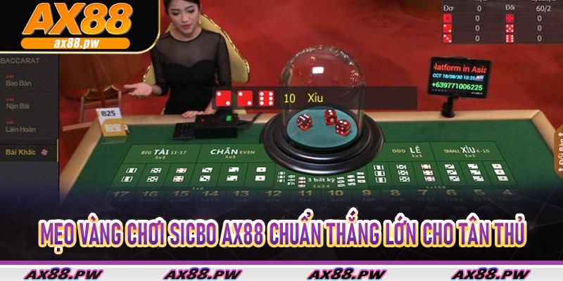 Mẹo vàng chơi sicbo Ax88 chuẩn thắng lớn cho tân thủ